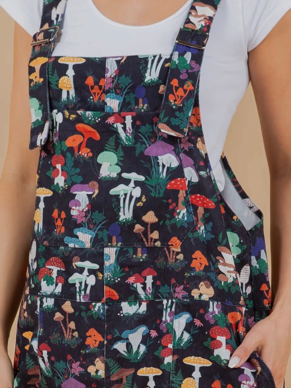 Garden of Mushrooms Overalls